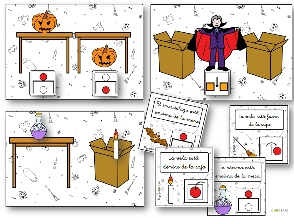 Preposições de lugar - Halloween