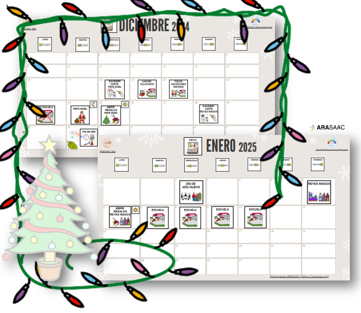 Calendario Visual Navidad