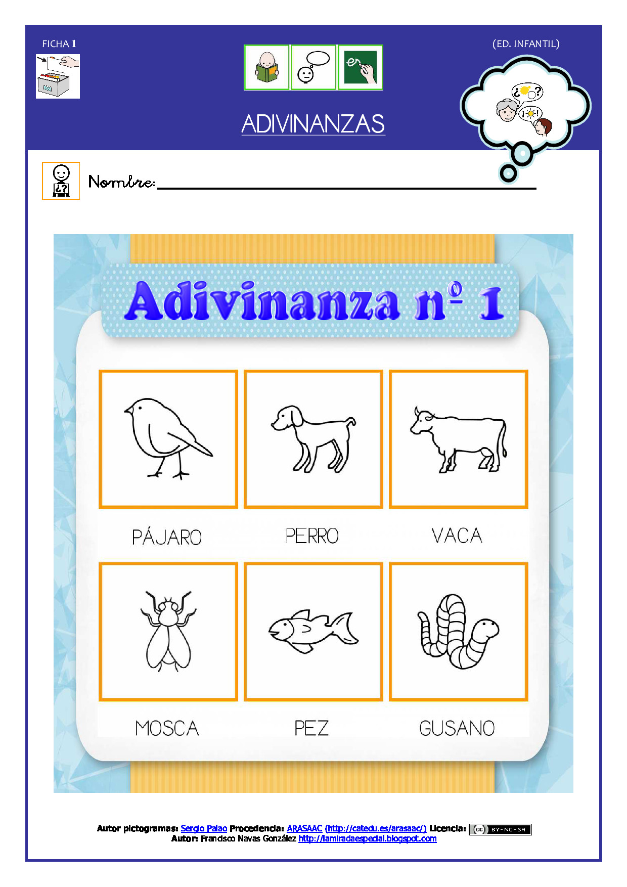 Adivinanzas con pictogramas.