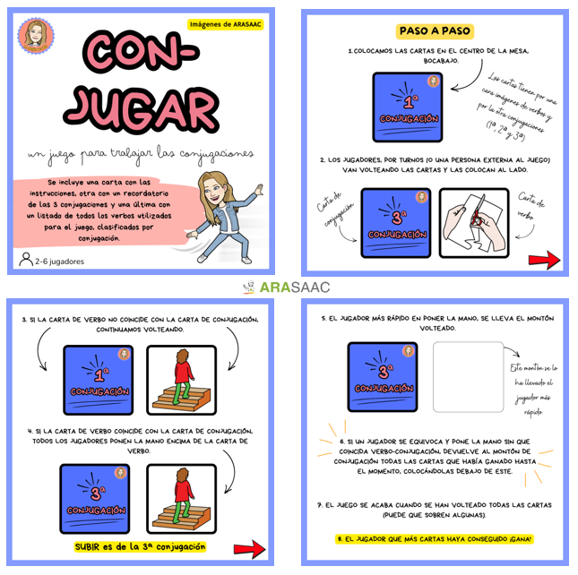 CON-JUGAR, un juego para trabajar las conjugaciones.