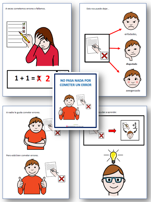 Historia social: No pasa nada por equivocarse.