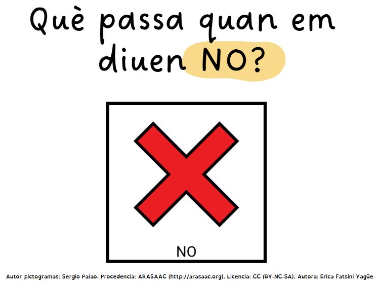 Què passa quan em diuen NO?