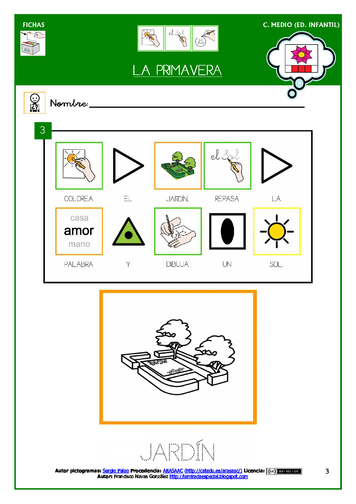 Actividades sobre la Primavera Actividades sobre la Primavera