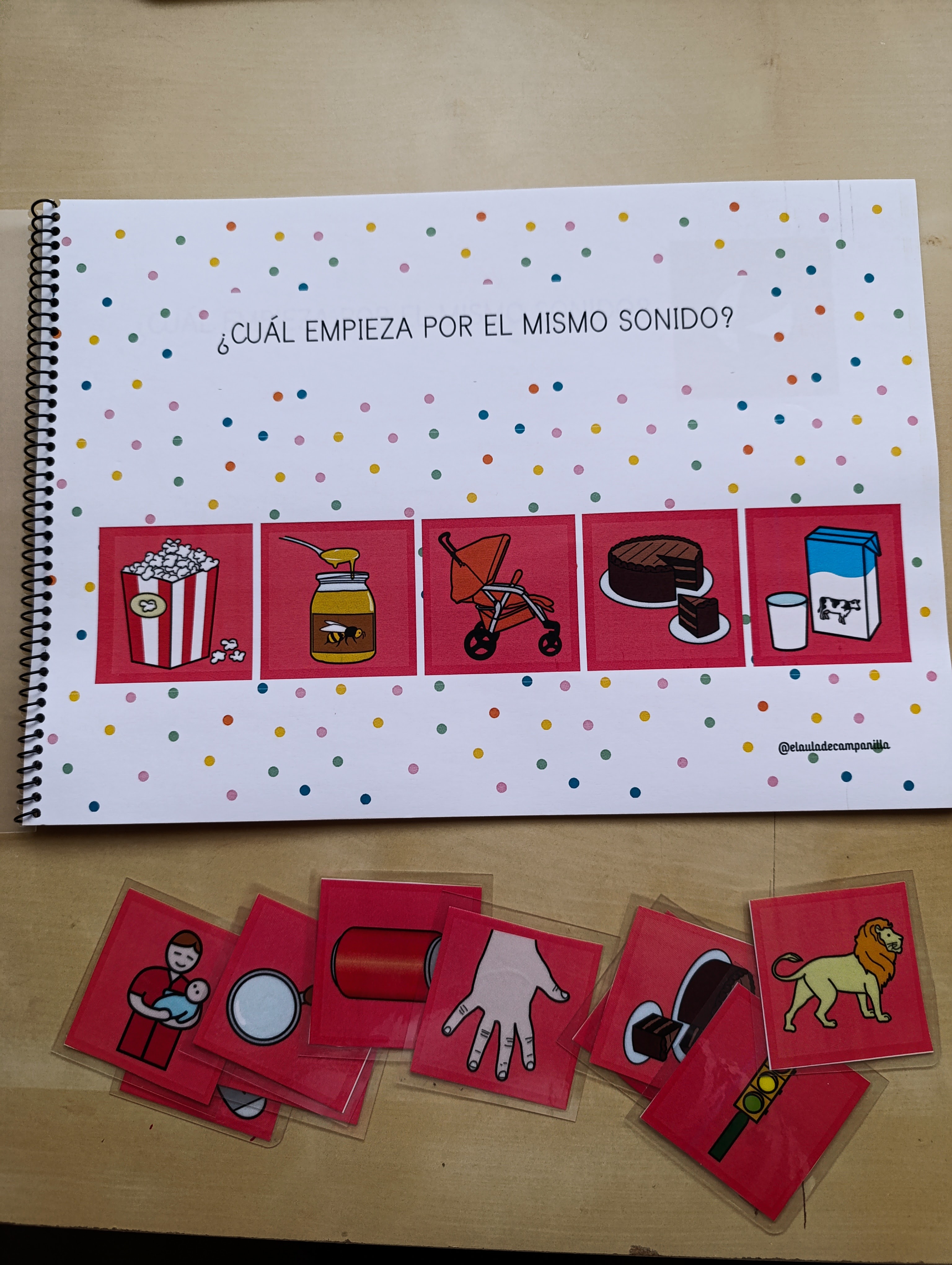 Cuaderno: ¿Qué empieza por el mismo sonido?