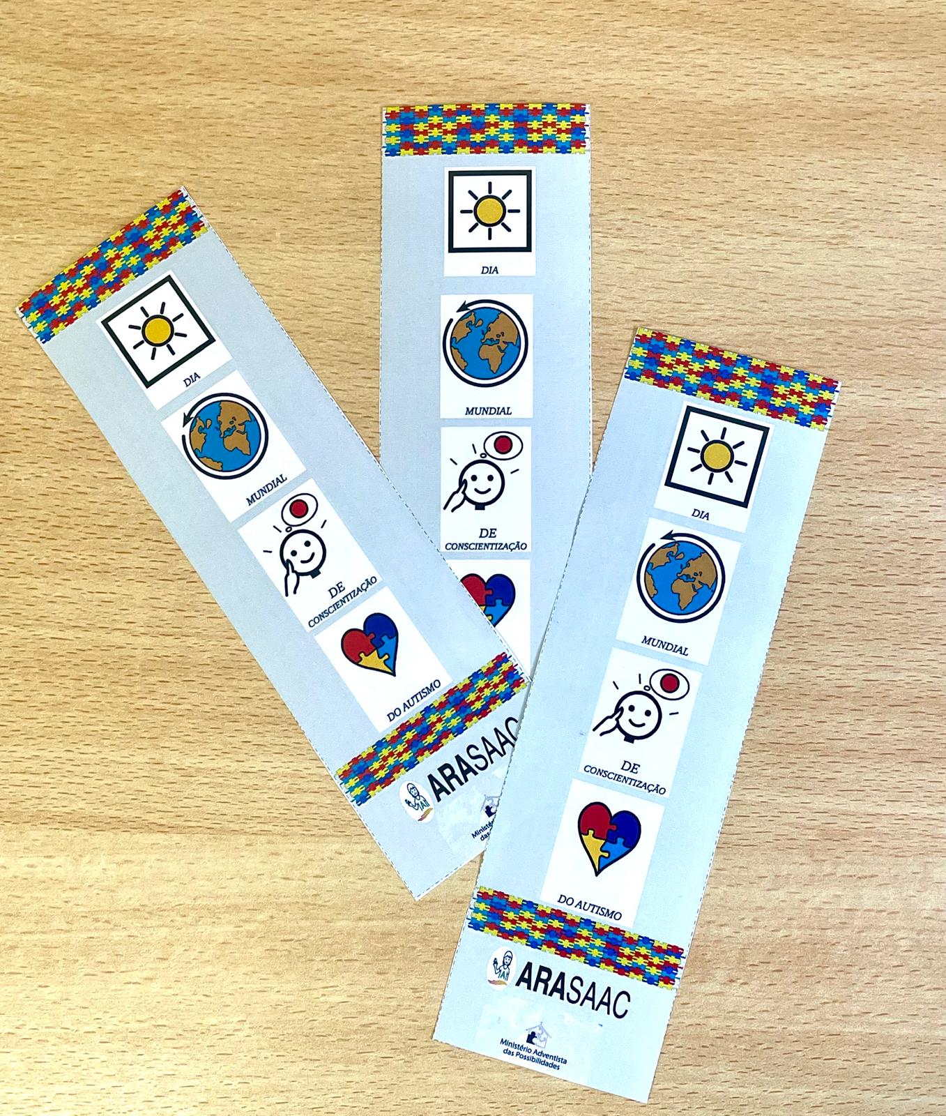 Marcador de página - Dia Mundial de Conscientização do Autismo