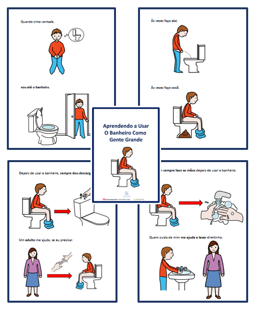 História social: Aprendo a usar o banheiro.