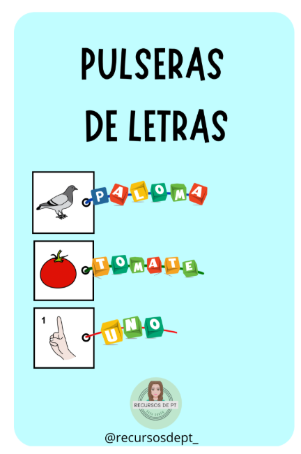 Pulseras de letras