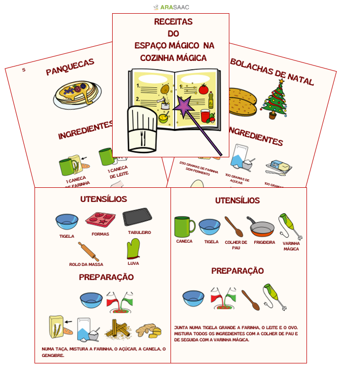 Receitas do Espaço Mágico na Cozinha Mágica