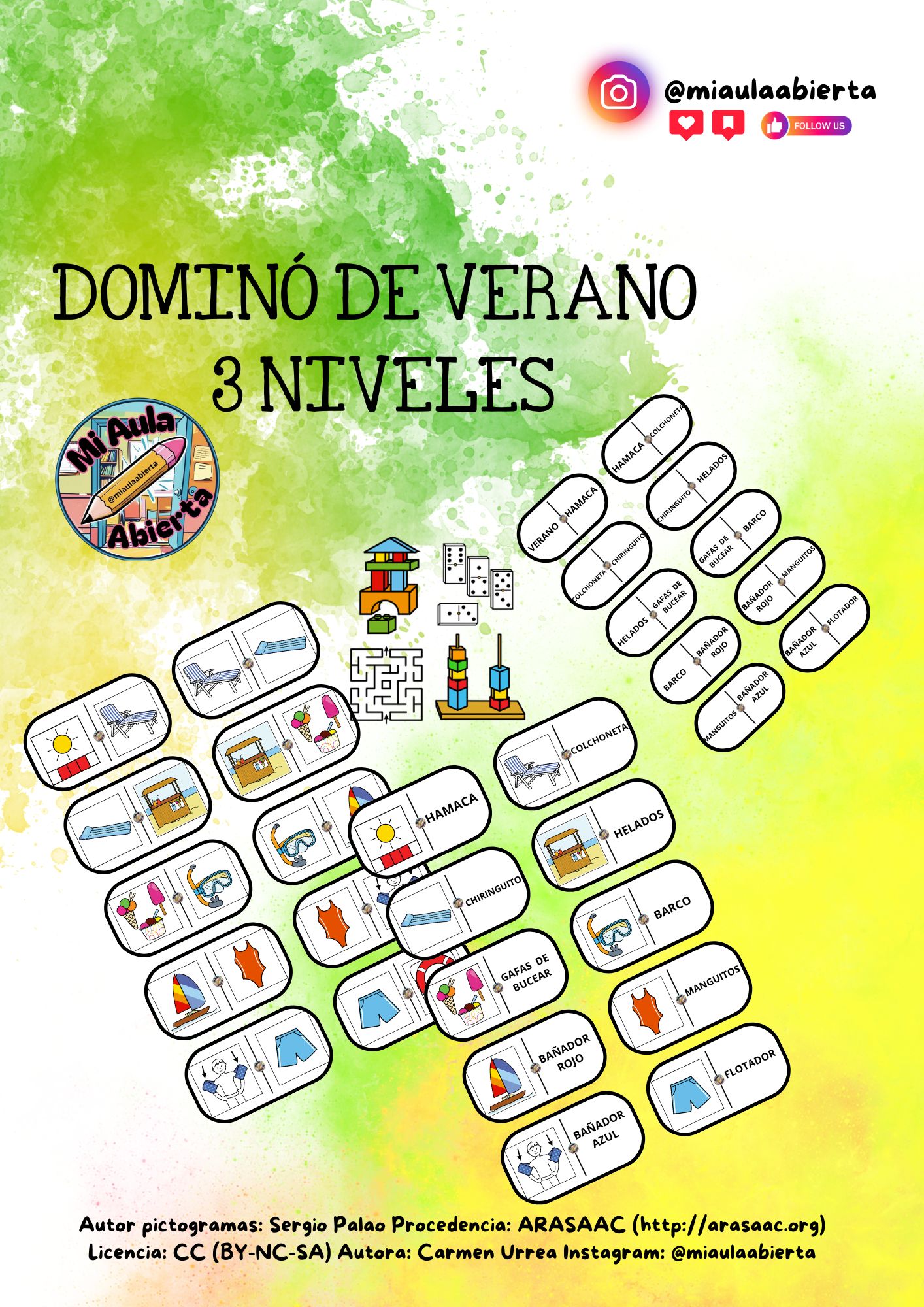 Dominó verano 3 niveles