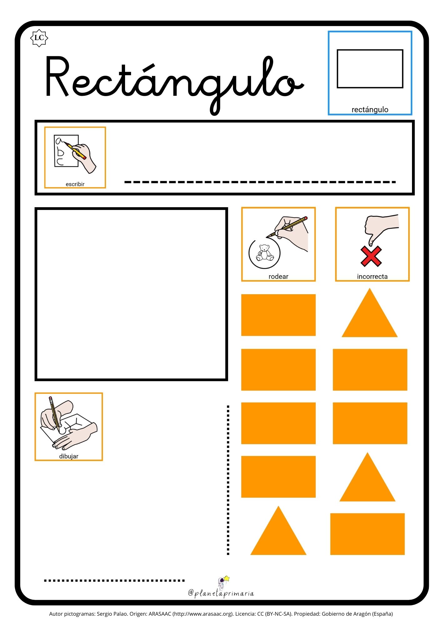Fichas ejercicios: Figuras geométricas