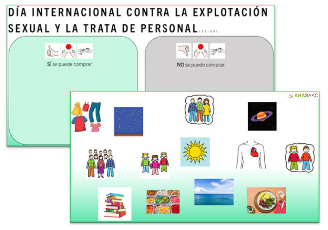 Día internacional contra la trata y explotación sexual, 23 de septiembre. 