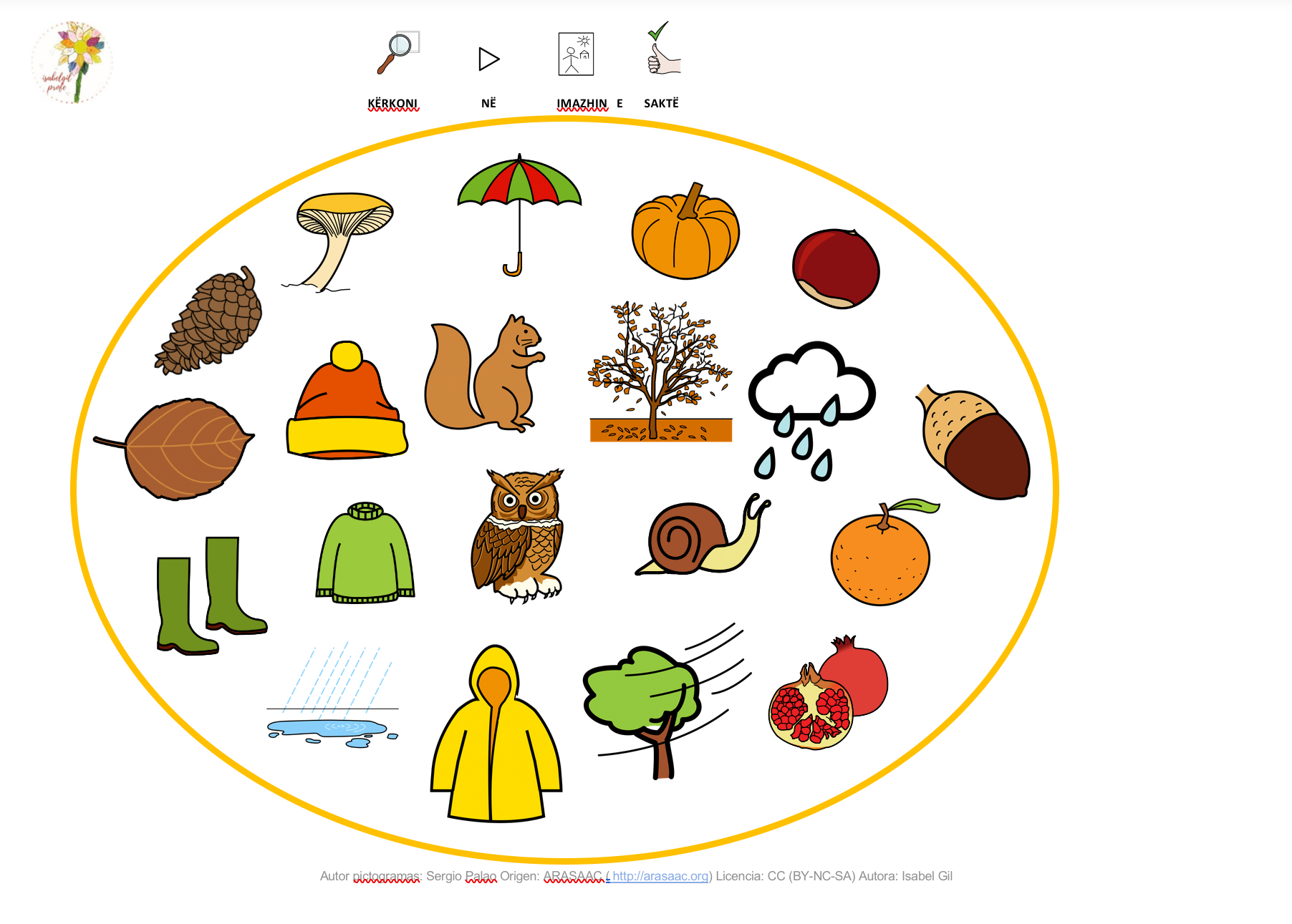 Kartela për stinën e vjeshtës