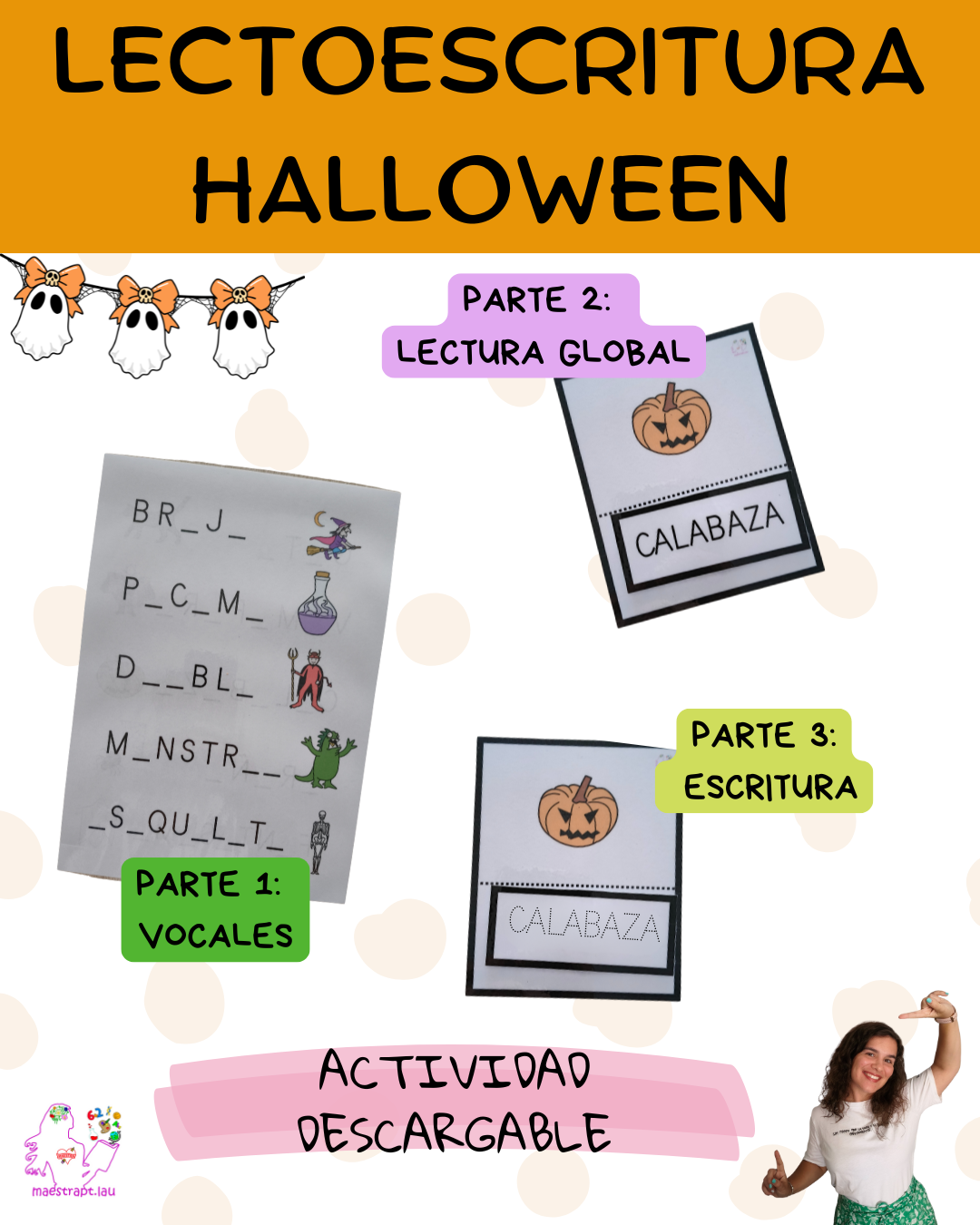 Lectoescritura Halloween