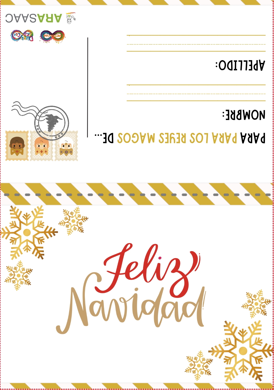 Carta a Reyes Magos y Mantel RTA A REYES MAGOS Y MANTEL