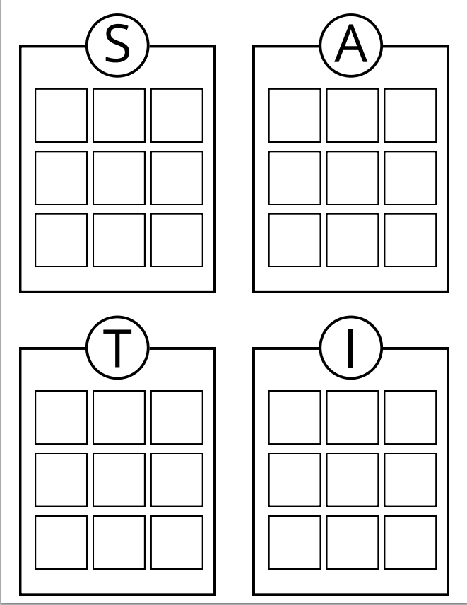 Material TEACCH: Phonics, Grupo 1. SATIPN