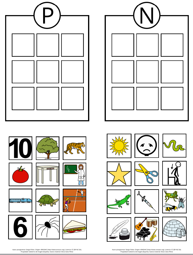 Material TEACCH: Phonics, Grupo 1. SATIPN