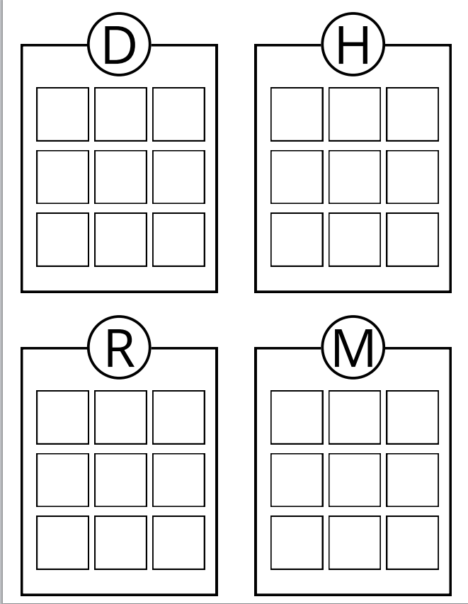 Material TEACCH: Phonics, Grupo 2. CKEHMD