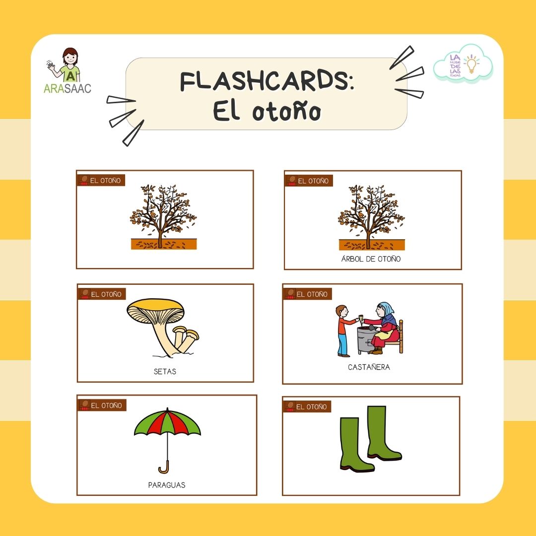 FLASHCARDS: OTOÑO, INVIERNO, PRIMAVERA, VERANO Y NAVIDAD