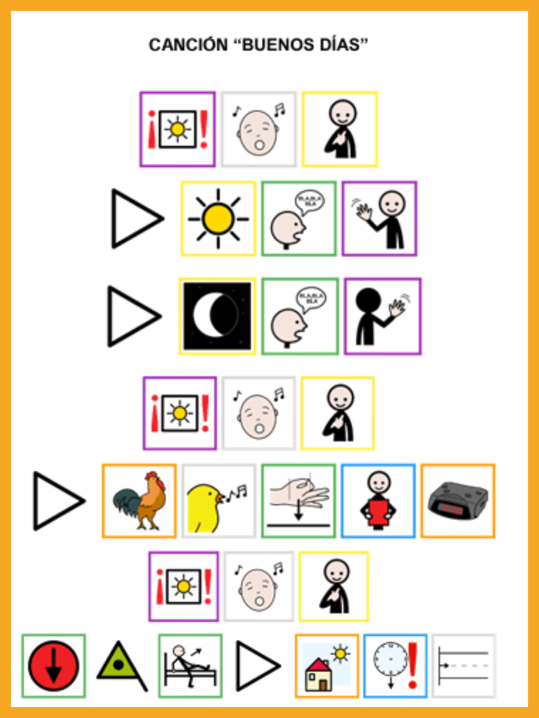 Canción Buenos Días