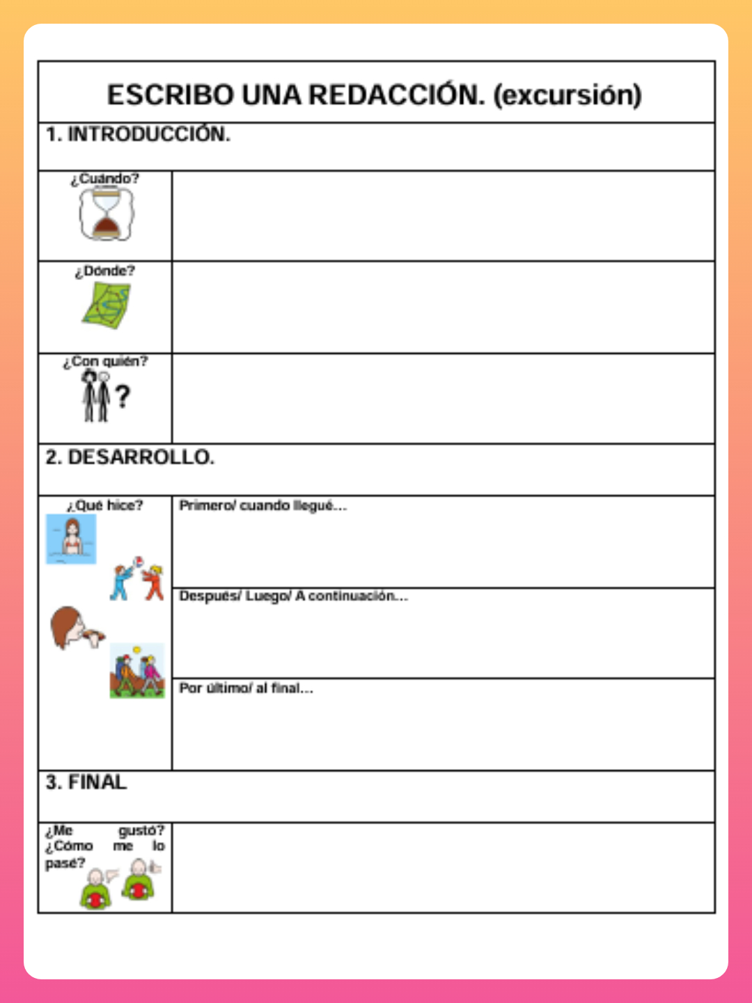 Plantillas escritura