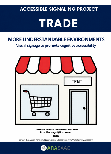 Señalética accesible para comercios.