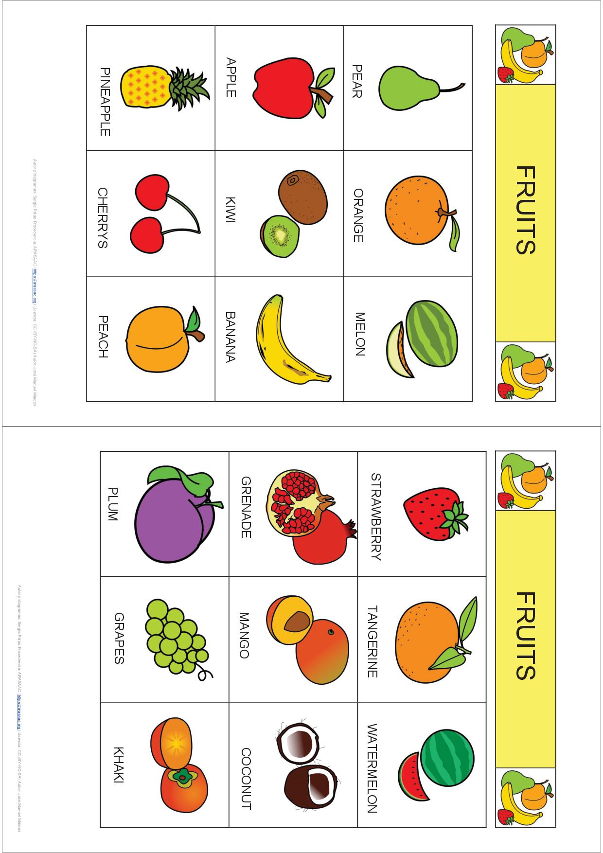 Bingo - Fruits