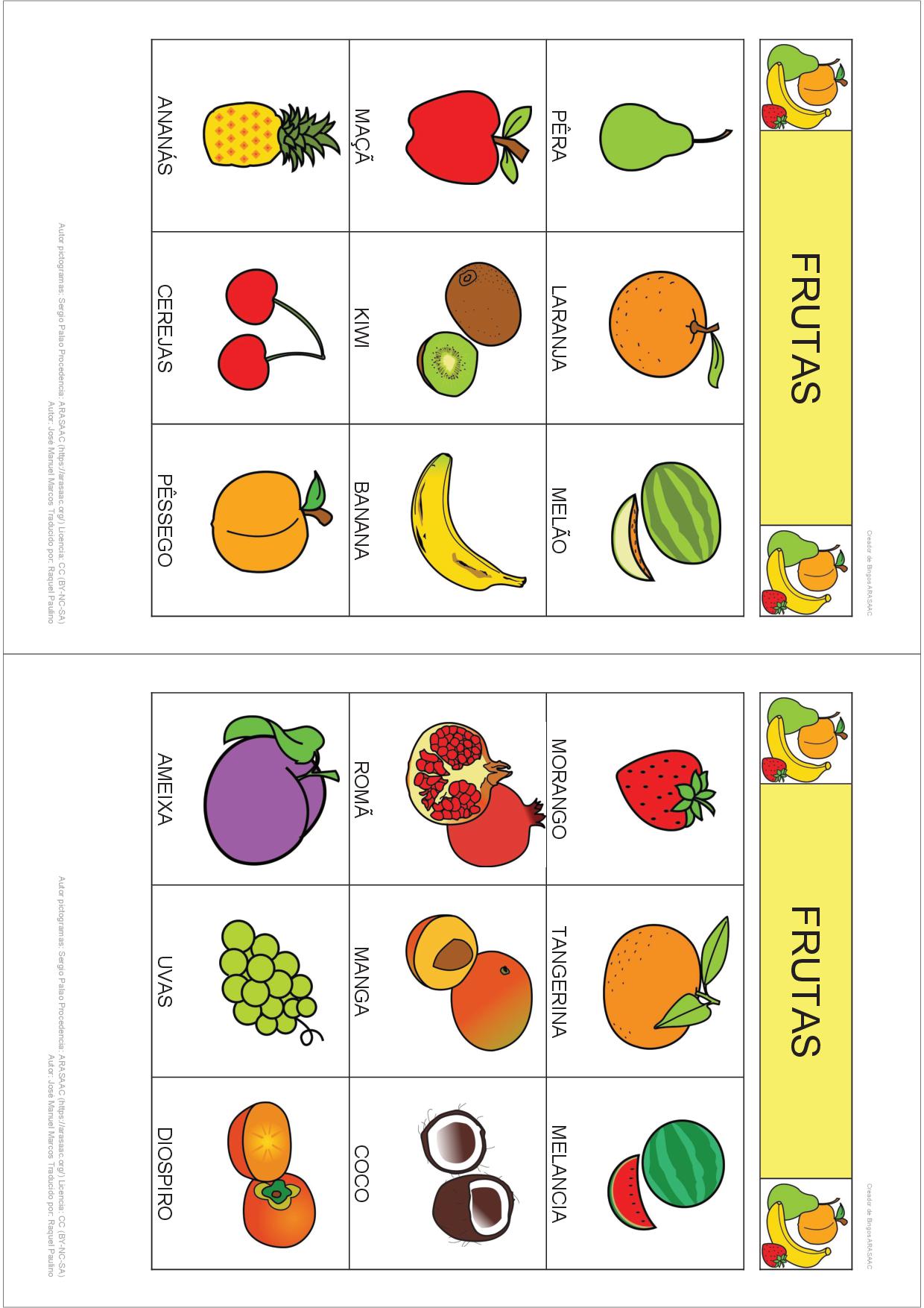 Bingo de Frutas