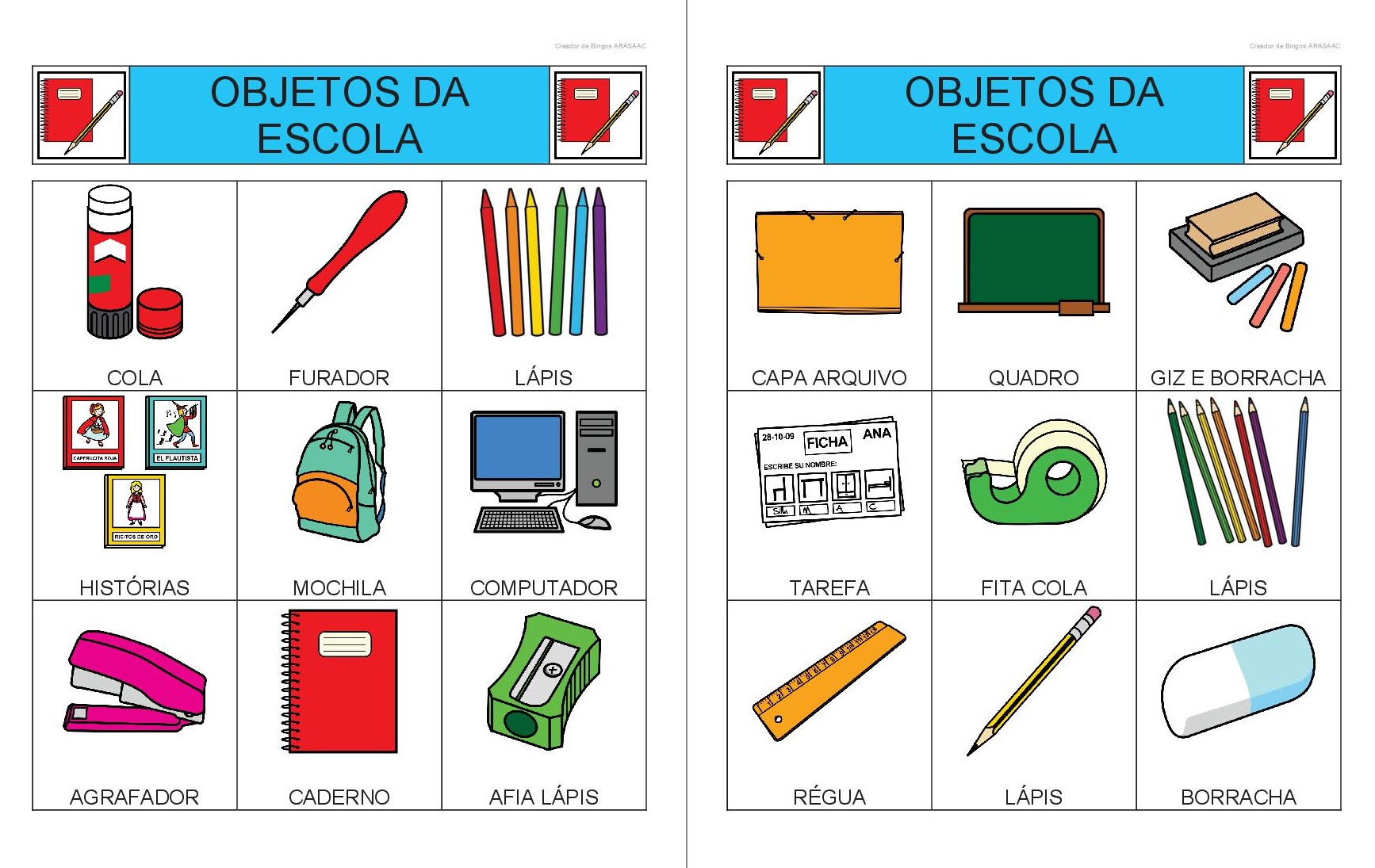 Bingos de objetos de classe