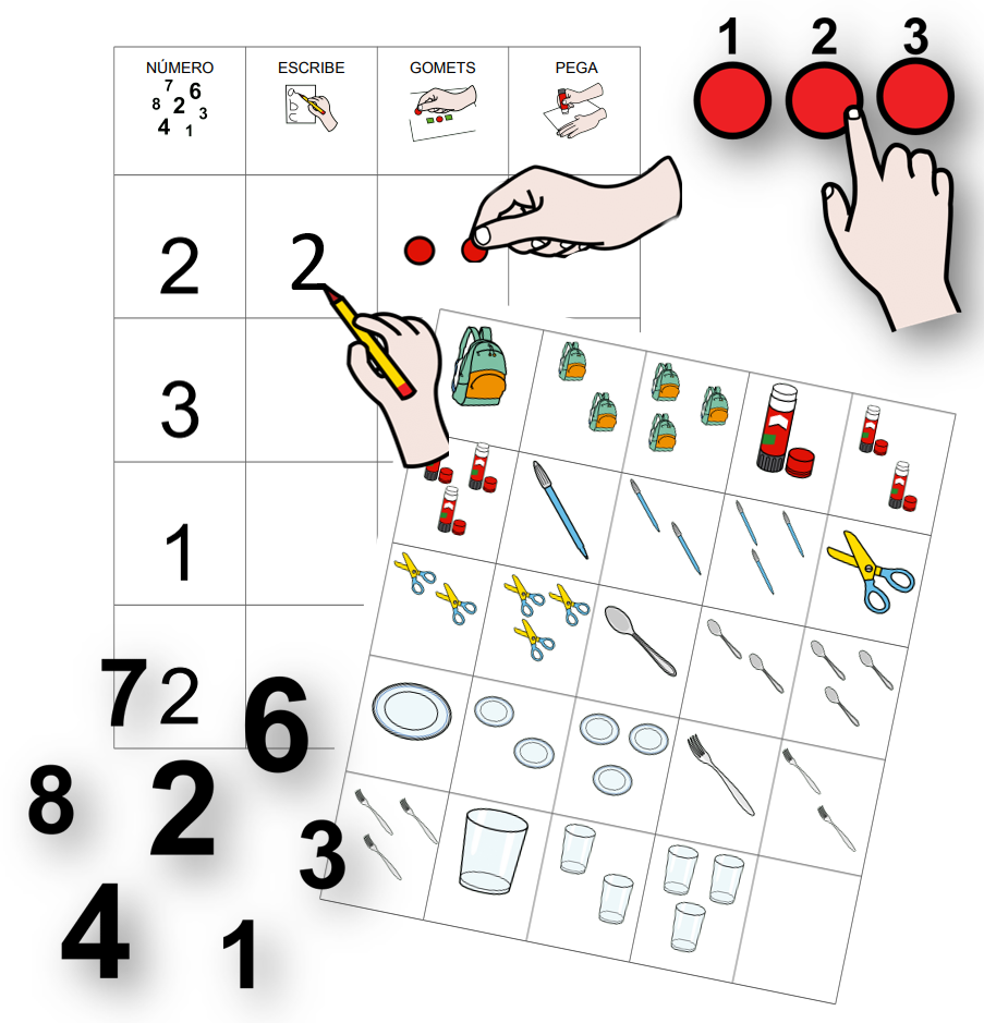 Numération - Comptage de 1 à 3