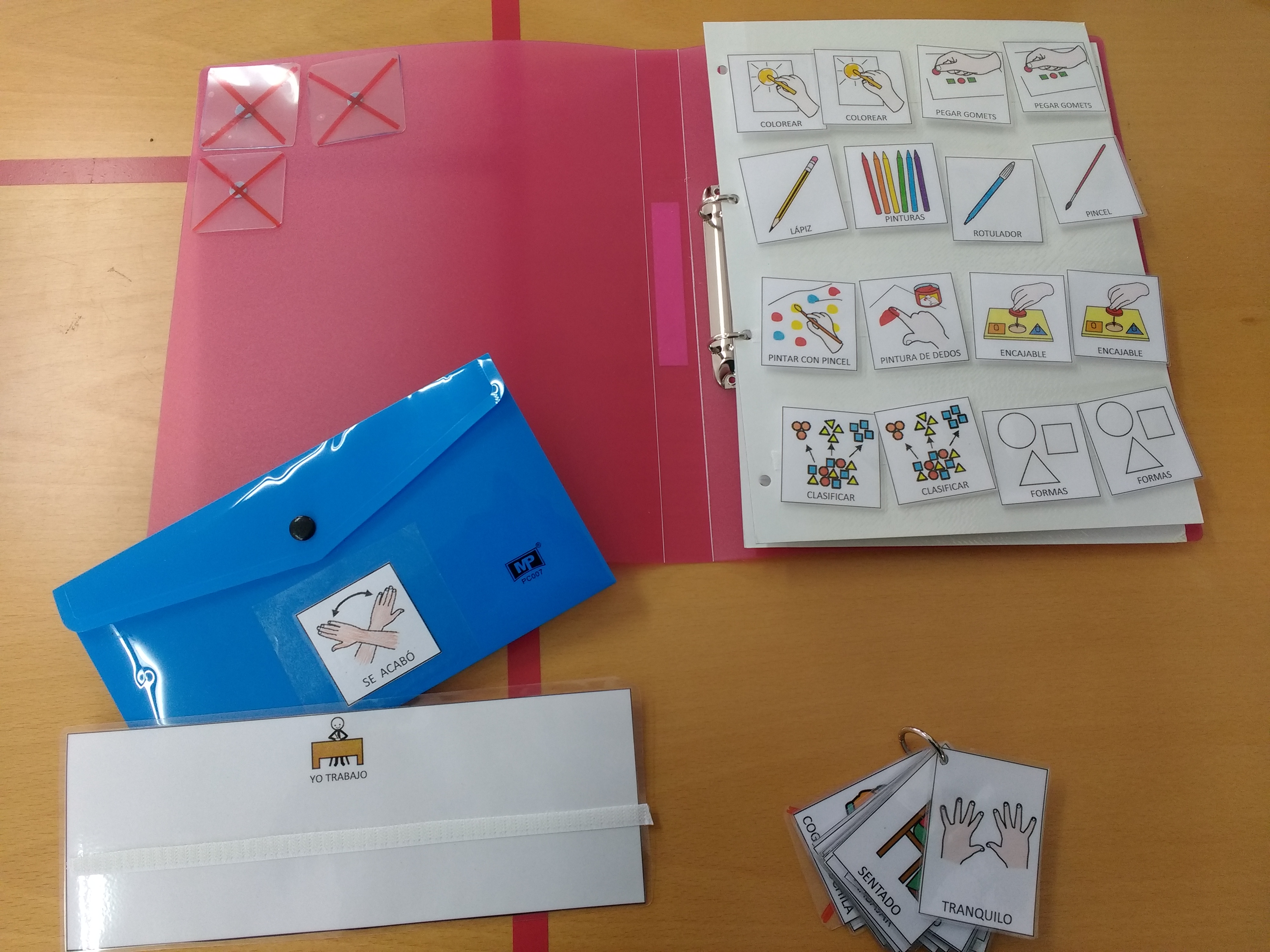 Carpeta de pictogramas.