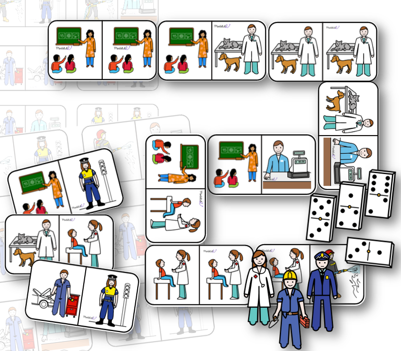 Juego: Dominó de las profesiones