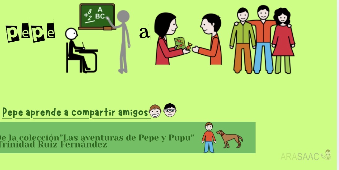 Cuento: Pepe aprende a compartir amigos