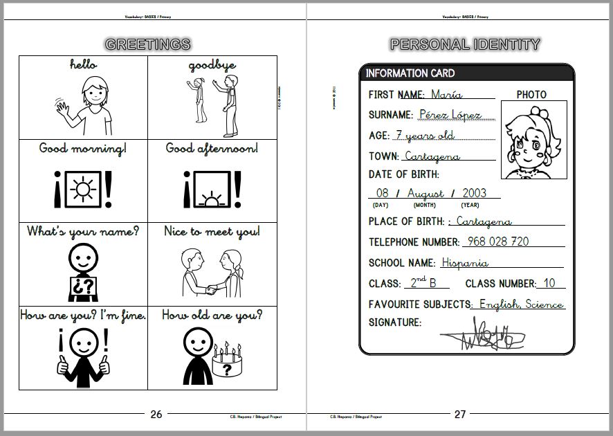 Vocabulary Book - Basics