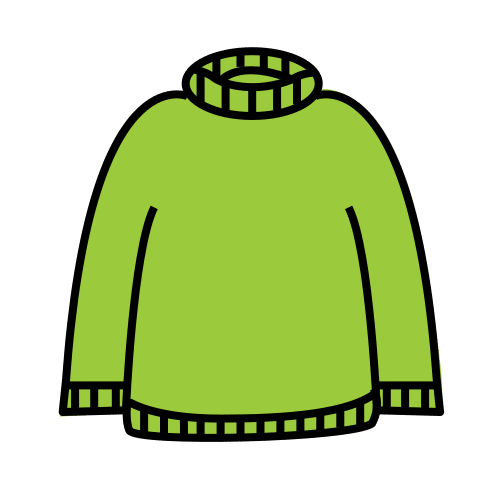 Pictograma: ME PONGO ROPA MÁS ABRIGADA.