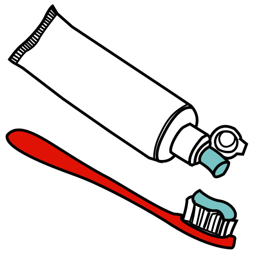 Brosse à dents et dentifrice