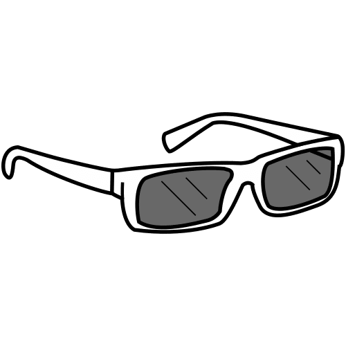 Pictograma: LAS GAFAS SON MUY OSCURAS.