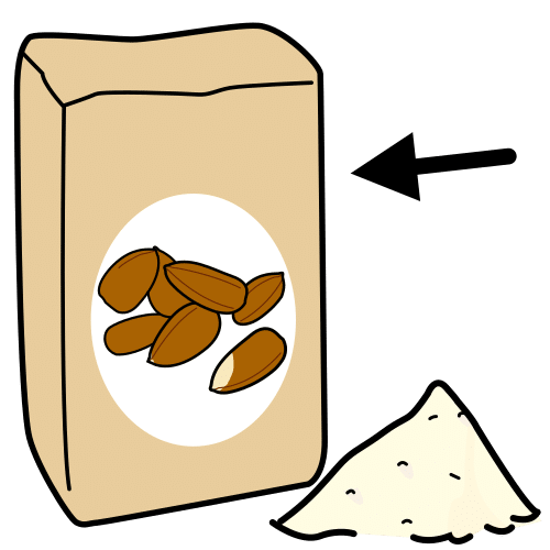 amandes en poudre